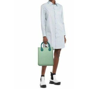 NWT $350 O Bag Italy Chic Eva Compound Tote Bag Orange Size One Size